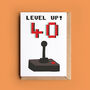 'Level Up' Personalised Age Birthday Card, thumbnail 1 of 3