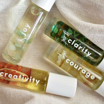 Crystal Infused Essential Oil Chakra Roller Set, 3 of 6