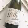 Personalised Mini 18th Birthday Prosecco Label, thumbnail 1 of 4