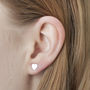 'Great Mums Get Promoted To To Grandma' Heart Earrings, thumbnail 2 of 9