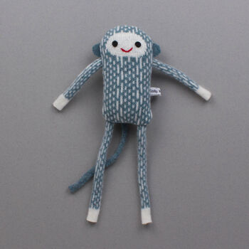 Knitted Lambswool Baby Monkey, 5 of 6