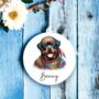 Personalised Rottweiler Hippie Dog Decoration, thumbnail 1 of 2