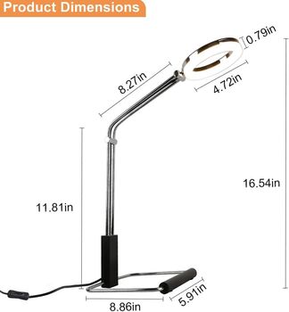 Minimalist Warm LED Desk Bedside Lamp, 8 of 8