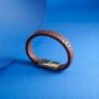Personalised Brown Leather Bracelet Mens Gift Ideas, thumbnail 7 of 12