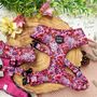 Berry Blossom Floral Dog Harness, thumbnail 1 of 7