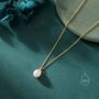 Natural Droplet Pearl Necklace In Sterling Silver, thumbnail 6 of 12