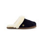 Navy Sheepskin And Suede Slippers, thumbnail 2 of 7