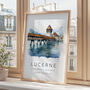 Switzerland Travel Print Of Lucerne, thumbnail 3 of 7
