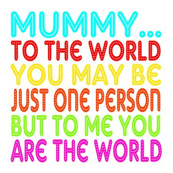 Mum To Me You Are The World Card, 5 of 5
