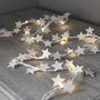 Wooden Star LED Light Garland, thumbnail 3 of 5