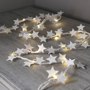 Wooden Star LED Light Garland, 3 of 5