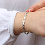 18ct Gold Plated Or Sterling Silver Heart Link Bracelet, thumbnail 1 of 4
