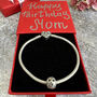 April Birthstone Charm Silver Bracelet Gift For Her, thumbnail 7 of 7