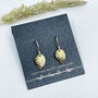 9ct Yellow Gold Leaf Earrings, thumbnail 3 of 11