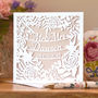 Personalised Wedding Or Paper 1st Anniversary Card, thumbnail 1 of 2