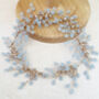 Blue Gypsophila Bridal Hair Vine, thumbnail 3 of 7