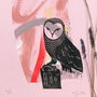 Large Owl Lino Print, thumbnail 4 of 4