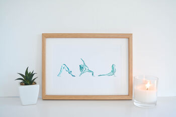 Yoga Pose Art Print, 3 of 3