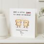 Funny Retirement Toast Pun Card Personalised For Friend, thumbnail 1 of 7