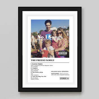 Personalised Number Ones Family Print, 2 of 4