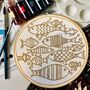 Fishes Of The Sea DIY Batik Craft Kit For Beginners, thumbnail 1 of 7