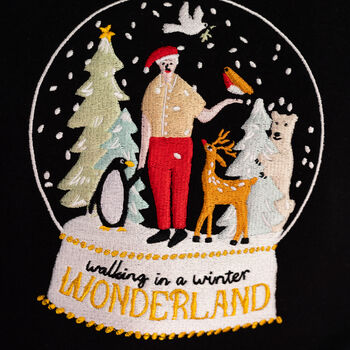 Winter Wonderland Embroidered Sweatshirt, 4 of 12