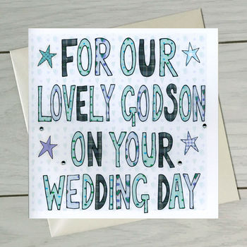 Personalised Goddaughter/ Godson Wedding Book Card, 2 of 8