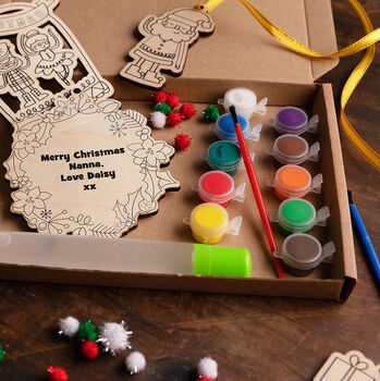 Personalised Christmas Craft Decoration Kit, 5 of 7