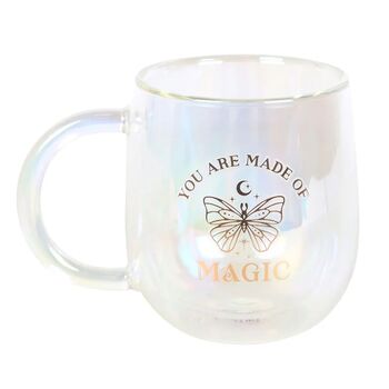 You Are Made Of Magic Double Walled Glass Mug, 2 of 2