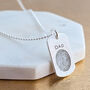 Silver Fingerprint Dog Tag, thumbnail 2 of 6