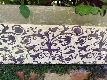 Aged Blue And White Ceramic Rectangular Planter – 40cm, 5 of 5
