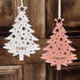 Personalised Tree With Stars Christmas Tree Decoration, thumbnail 3 of 3