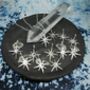 Handmade Sterling Silver North Star Birthstone Christmas Necklace: April Birthstone, thumbnail 8 of 12