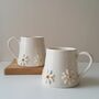 Handmade Ceramic Daisy Coffee Mug, Tea Cup, thumbnail 1 of 8
