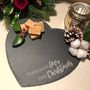 Baked With Love Christmas Slate Heart Serving Plate, thumbnail 1 of 4