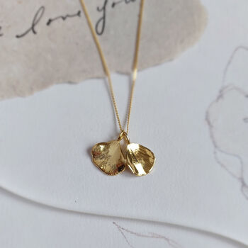 Gold Plated Birth Flower Month Personalised Necklace, 6 of 10