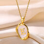 Personalised Gold Plated Initial Necklace Opel Jewellery Present Gift For Her, thumbnail 2 of 4