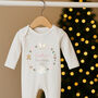 Personalised Baby's First Christmas Babygrow / Bodysuit Nutcracker, thumbnail 3 of 5