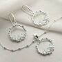 Sterling Silver Blue Topaz Splash Earrings, thumbnail 2 of 5