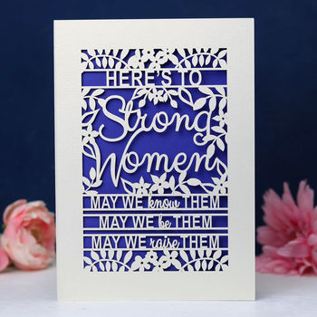 Papercut 'Strong Women' Card, 3 of 8