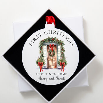Personalised First Christmas Home Bauble, 3 of 6