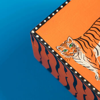 Tiger Hand Painted Box, 4 of 7