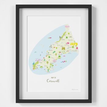 Map Of Cornwall, 2 of 9