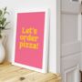 Custom Text Quote Print Pink And Yellow, thumbnail 3 of 6
