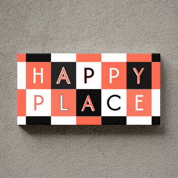 Happy Place Sign Personalised Print Gift, 5 of 10