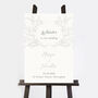 Elegant Floral Wedding Welcome Sign, thumbnail 2 of 3