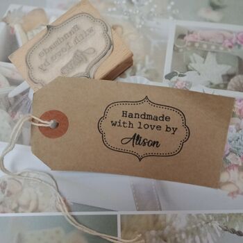 'Handmade By' Personalised Stamp, 4 of 5