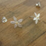 Silver Or Gold Vermeil Flower Earrings, thumbnail 1 of 2