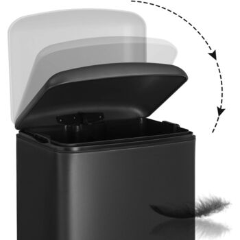 30 L Steel Pedal Bin With Soft Close Lid, 4 of 9