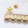 Gold Star Smiley Face Enamel Pin And Card | Well Done Child Gift | Exam Results Reward, thumbnail 6 of 10